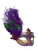 Purple Gold Green Mardi Gras Crystal Feather Flower Masquerade Mask Purple Gold Green Mardi Gras Crystal Feather Flower Masquerade Mask