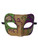 Purple Green Gold Glitter Music Masquerade Mardi Gras Mask