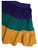 Adult Skort S/M Mardi Gras Color Block Purple Green Gold