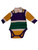 Mardi Gras Purple Green Yellow Big Stripe 3/6 Mth Baby Infant Long Sleeve Romper Mardi Gras Purple Green Yellow Big Stripe 3/6 Mth Baby Infant Long Sleeve Romper