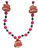 Happy Birthday Pink Cake Girl Mardi Gras Beads Party Favor Necklace
