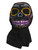 Black Neon Day of the Dead Halloween Skull Costume Mask Full Coverage