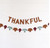 Thankful and Leaf Felt Fall 2 Pc Garland Set Brown Blue Burgundy 6 Ft