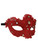 Red Jewel Macrame Brocade Lace Crystal Venetian Masquerade Mardi Gras Mask