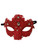 Red Jewel Macrame Brocade Lace Crystal Venetian Masquerade Mardi Gras Mask