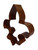 Brown Fleur De Lis 4.5"  Steel Cookie Cutter R&M Mardi Gras Saints