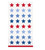 Patriotic Stars 16 Ct Red White Blue Guest Napkins July 4th