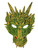 Green Dragon Halloween Dress Up Mask Foam Green Dragon Halloween Dress Up Mask Foam