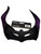 Purple Black Bat Large Halloween Dress Up Mask  Purple Black Bat Large Halloween Dress Up Mask