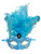 Blue Princess Oval Feather Mardi Gras Mask