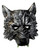 Gray Wolf Halloween Masquerade Mardi Gras Mask Fangs