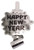 "Happy New Year" Silver Metallic New Year 6 Blowouts Party
