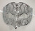 Silver Male Diamond Crystal Laser Venetian Masquerade Metal Filigree Mask Men