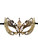 Gold Crystal Beautiful Eyes Laser Cut Venetian Mask Masquerade Metal Filigree