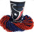 Houston Texans 22 oz Cup 12 Mardi Gras Beads Red Blue Party Favor