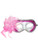 Pink White Lily Flower Mardi Gras Masquerade Party Value Mask