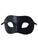 Black Mardi Gras Large Venetian Fabric Covered and Felt backed Masquerade Mask