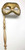 Gold Leaf Off White Antique Masquerade Mask Paper Mache Mardi Gras Stick