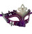 Purple Silver Princess Laser Cut Mardi Gras Masquerade Mask
