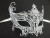 Regal White Crystal Wedding Laser Cut Venetian Mask Masquerade Metal Filigree
