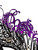 Black Purple Swan Rhinestone Laser Cut Venetian Mask Masquerade Metal Filigree