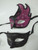 Pink Black Flame Couples Man Woman Masquerade Mardi Gras Masks Male Female Set
