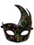 Black Purple Green Gold Masquerade Swirl Flame Mask Mardi Gras Ball Dance Prom