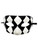 Black White Checker Diamond Masquerade Paper Mache Mardi Gras Mask Black White Checker Diamond Masquerade Paper Mache Mardi Gras Mask