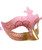 Light Pink Gold Scroll Venetian Mardi Gras Mask Masquerade Costume Prom Dance