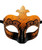 Orange Black Scroll Mask Masquerade Costume Prom Dance