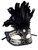 Rhinestone Crystal Black Feather Venetian Mardi Gras Masquerade Prom Ball Mask Rhinestone Crystal Black Feather Venetian Mardi Gras Masquerade Prom Ball Mask