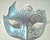 Silver White Venetian Mask Masquerade Mardi Gras Unique