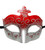 Red Sparkle Scroll Venetian Masquerade Mardi Gras Mask