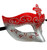 Red Sparkle Scroll Venetian Masquerade Mardi Gras Mask