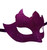 Purple Solid Glitter Unique Venetian Masquerade Mardi Gras Mask