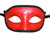 Dark Red Venetian Mask Masquerade Glitter Crescent Fancy Dress Elegant Costume