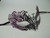 Purple Black Crystal Masquerade Mardi Gras Mask Venetian Metal Filigree