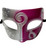 Hot Pink Silver Swirl Venetian Mardi Gras Halloween Party Masquerade Mask