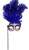 Purple Silver Stick Venetian Masquerade Mardi Gras Feather Mask