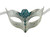 Scallop Metallic Silver Venetian Mardi Gras Masquerade Party Value Mask