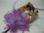 Purple Lilac Gold Flower Masquerade Party Value Mardi Gras Halloween Mask