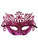 Metallic Colors Crown Mask Silver or Pink Mardi Gras Masquerade Mask