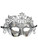 Metallic Colors Crown Mask Silver or Pink Mardi Gras Masquerade Mask