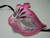 Hot Pink White Venetian Mask Mardi Gras Dance Masquerade Ball