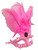 Hot Pink Princess Oval Feather Mardi Gras Mask