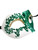 Green Crystal Colombina Masquerade Mask Italy Italian Venetian Green Crystal Colombina Masquerade Mask Italy Italian Venetian