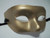 Gold Venetian Mask Masquerade Mardi Gras Party Costume Paper Mache