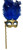 Dark Blue Gold Stick Venetian Masquerade Mardi Gras Feather Mask Dark Blue Gold Stick Venetian Masquerade Mardi Gras Feather Mask