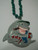 Card Shark Smoking Cigar Fish Poker Necklace Mardi Gras Beads