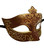Brown Gold Scroll Venetian Masquerade Ball Prom Mask